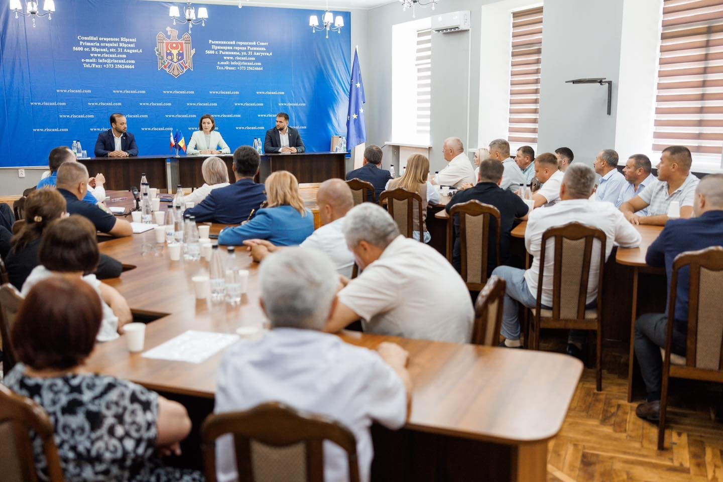 Maia Sandu, la Rîșcani: Trebuie să continuăm calea europeană – singura care ne poate aduce dezvoltare, pace și bunăstare