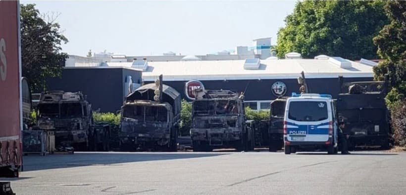 Rusia, suspectată de sabotaj în urma incendierii unor camioane aparţinând armatei germane la Erfurt