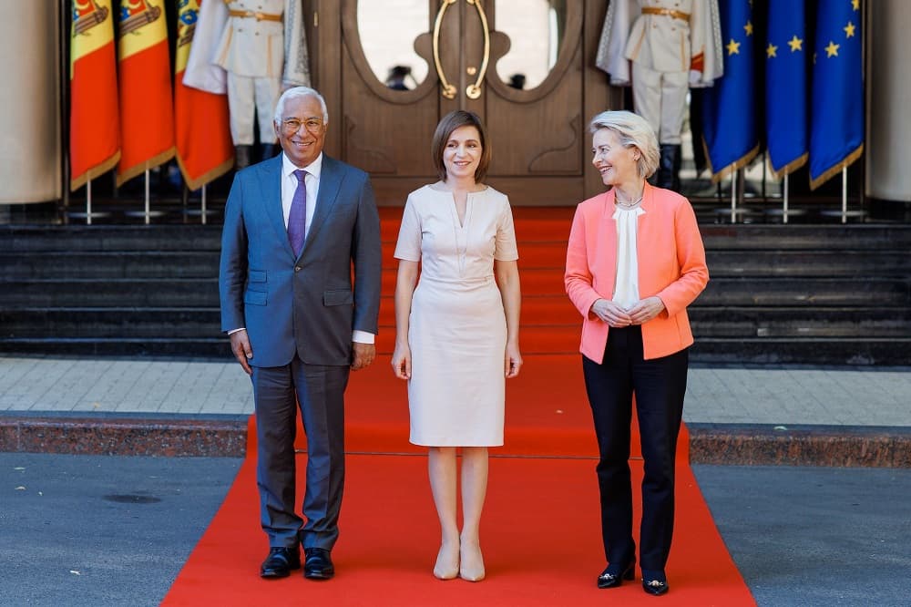 Maia Sandu, alături de Ursula von der Leyen si Antonio Costa: R. Moldova se află în plin proces de aderare la Uniunea Europeană