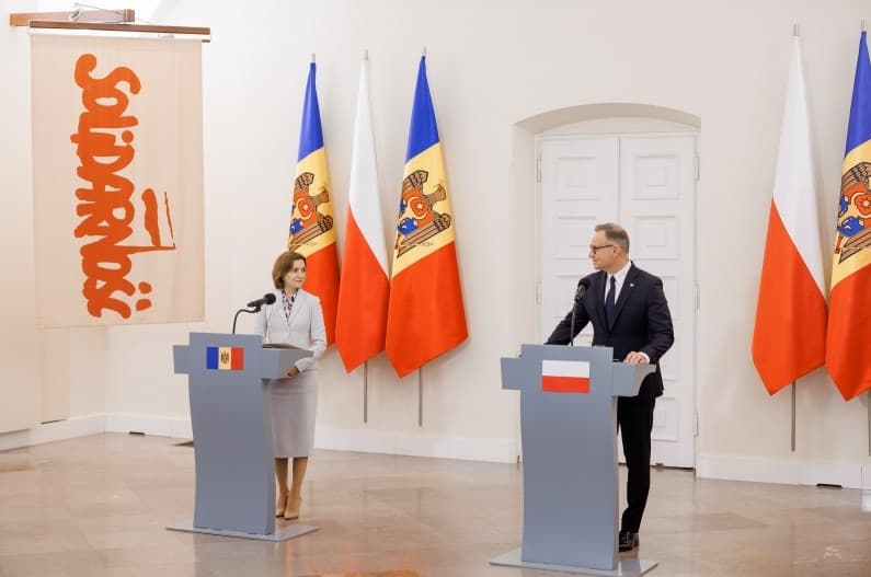 Maia Sandu la Varșovia: Parteneriatul dintre R. Moldova și Polonia este mai solid ca niciodată