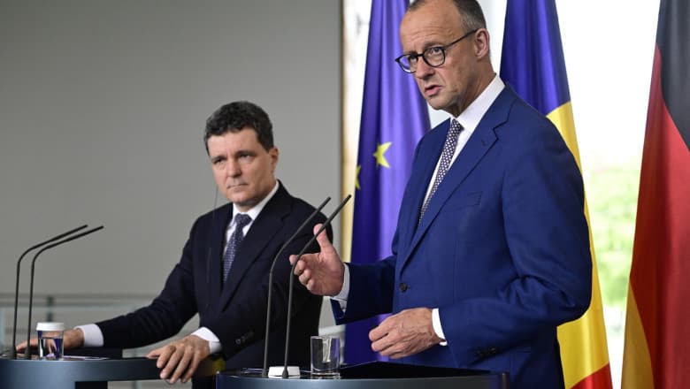 VIDEO // Friedrich Merz, alături de Nicușor Dan: Germania și România contribuie împreună pentru ca Moldova să nu fie destabilizată de Rusia