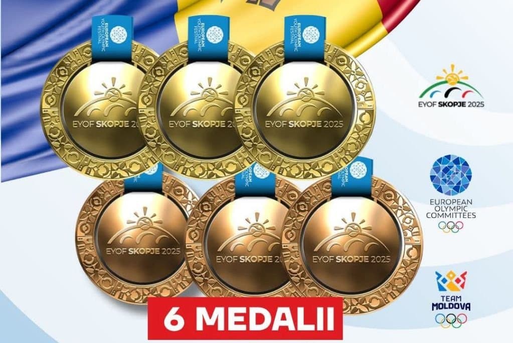 Șase medalii pentru Moldova la Festivalul Olimpic al Tineretului European