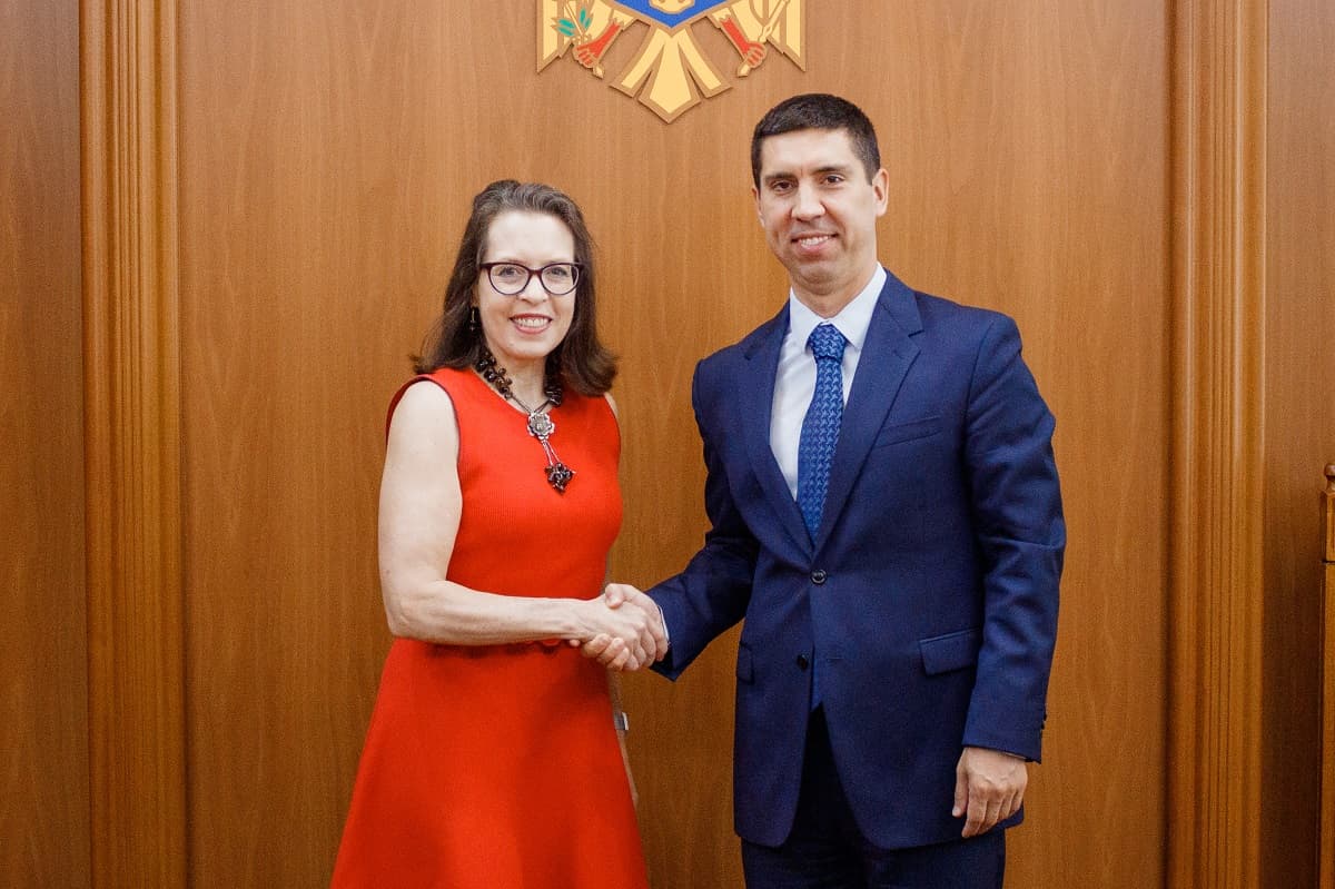 Mihai Popșoi, întrevedere de rămas bun cu șeful Misiunii OSCE în R. Moldova, Kelly Keiderling
