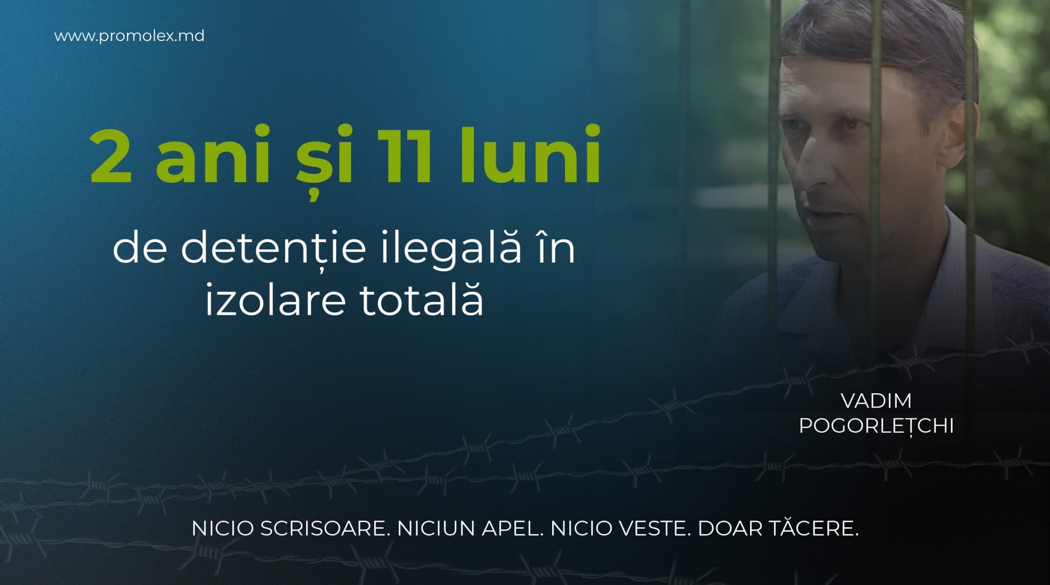 Campanie Promo-LEX pentru eliberarea activistului Vadim Pogorlețchi