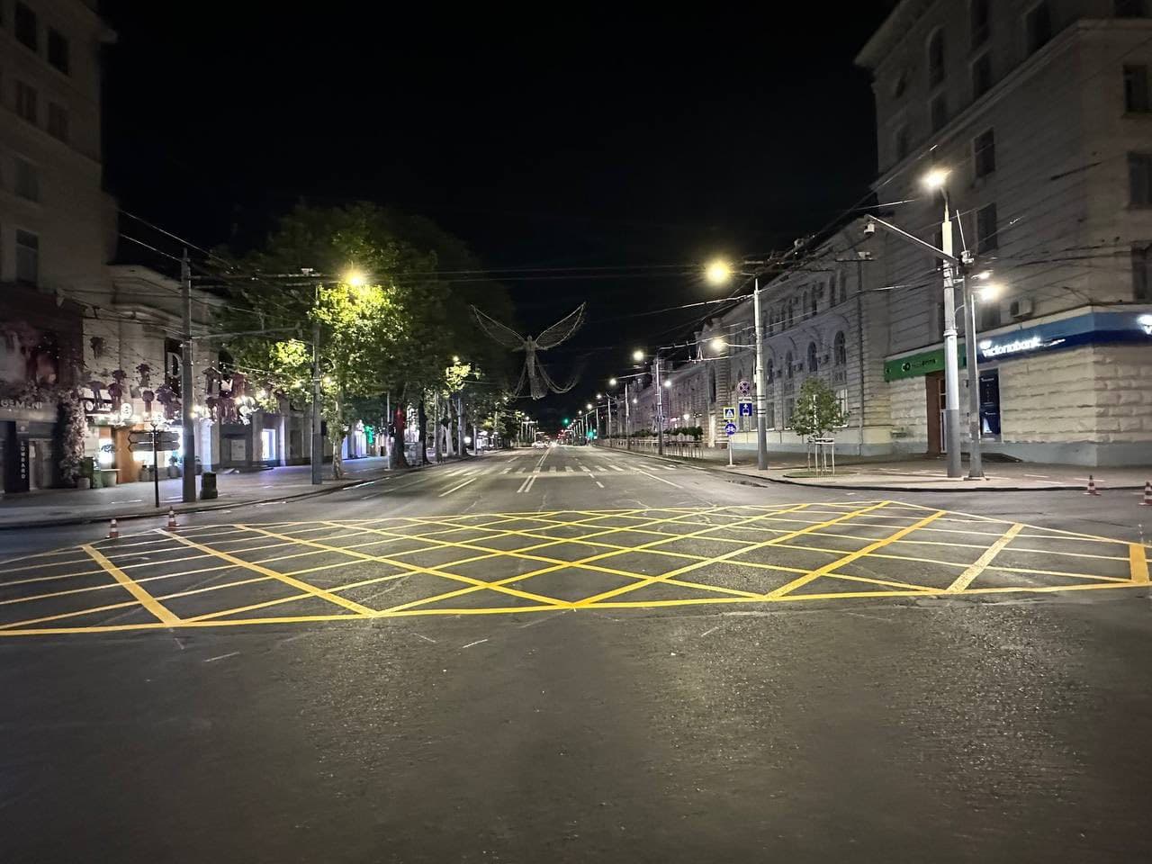 Marcaj nou, aplicat pe bulevardul Ștefan cel Mare