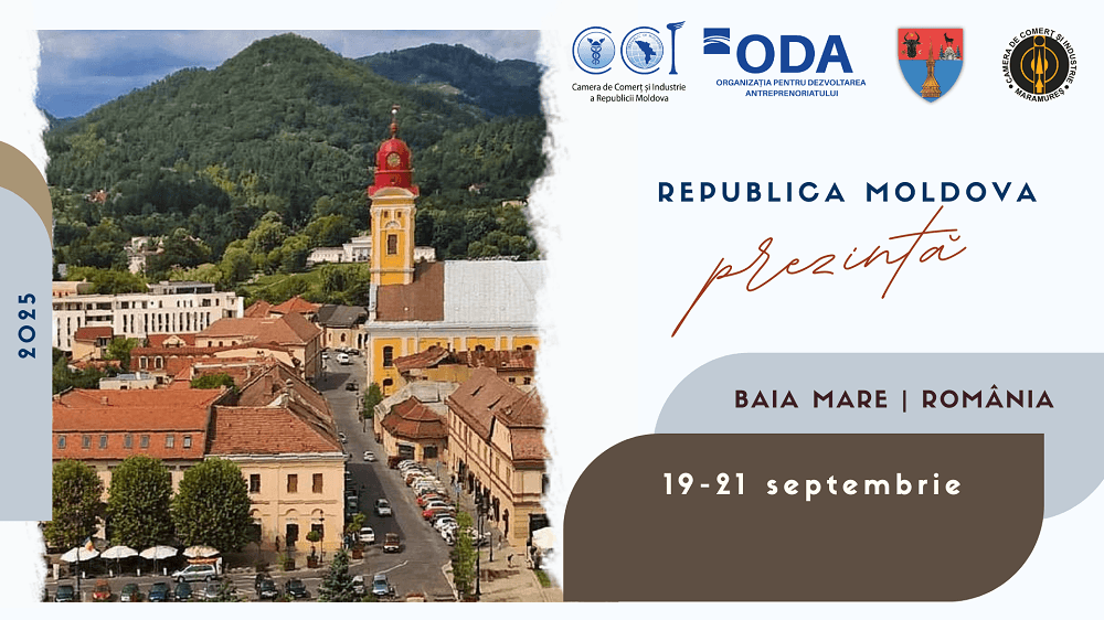 Expoziția „Republica Moldova Prezintă” revine la Baia Mare, România. Produsele autohtone, promovate peste Prut