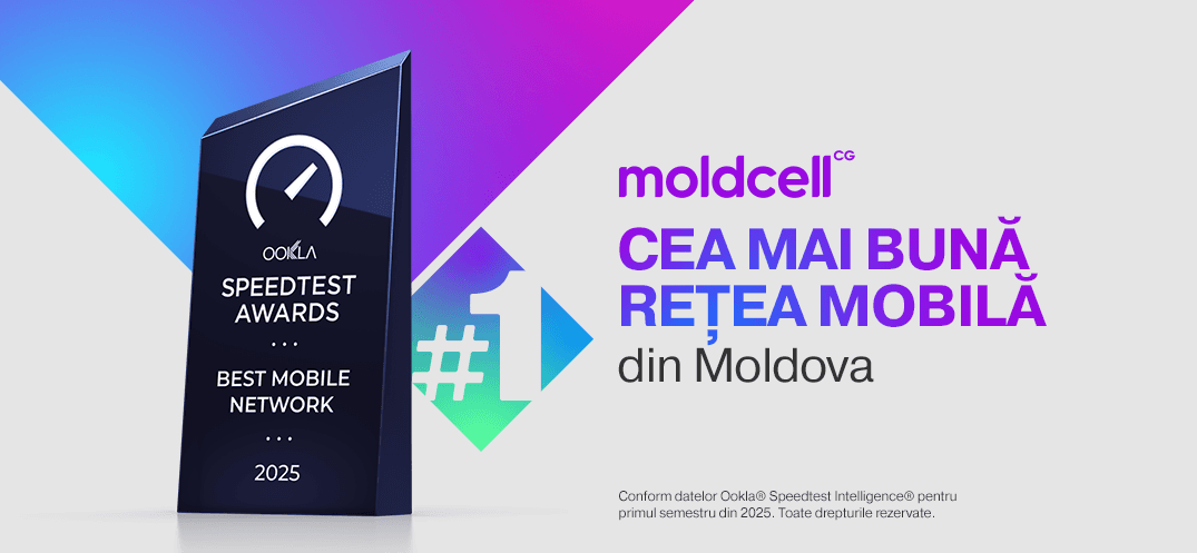 Moldcell, recunoscută oficial drept cea mai bună rețea mobilă din Republica Moldova