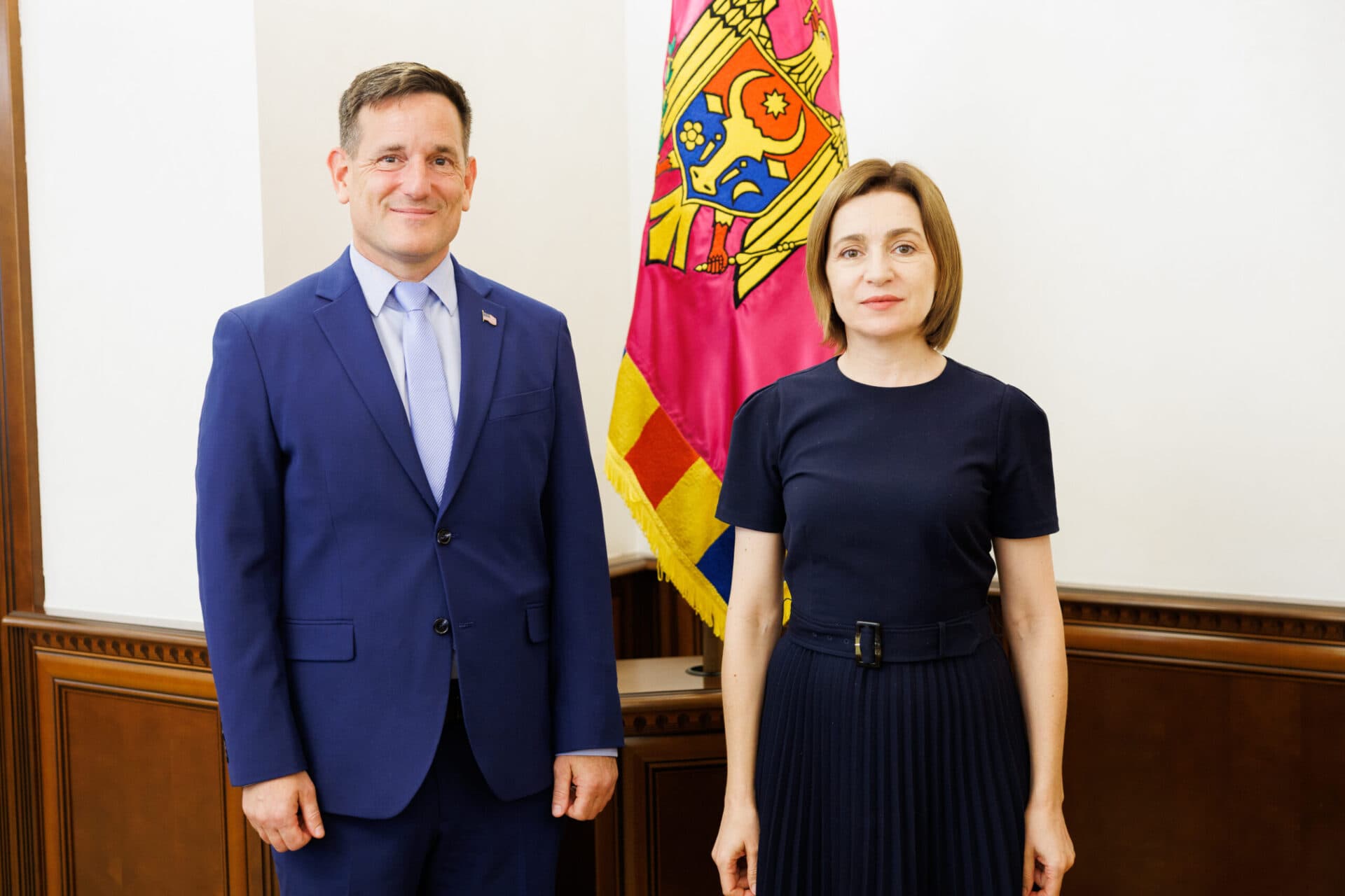 Maia Sandu s-a întâlnit cu noul însărcinat cu afaceri al SUA, Nick Pietrowicz