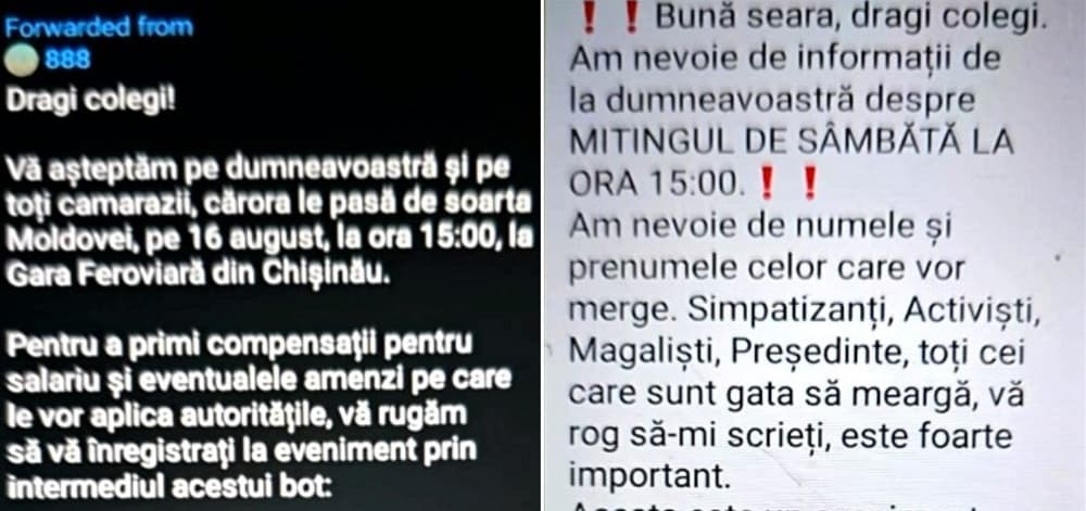 VIDEO // Protestul plătit al lui Șor nu are autorizație. Poliția cere cetățenilor să stea departe