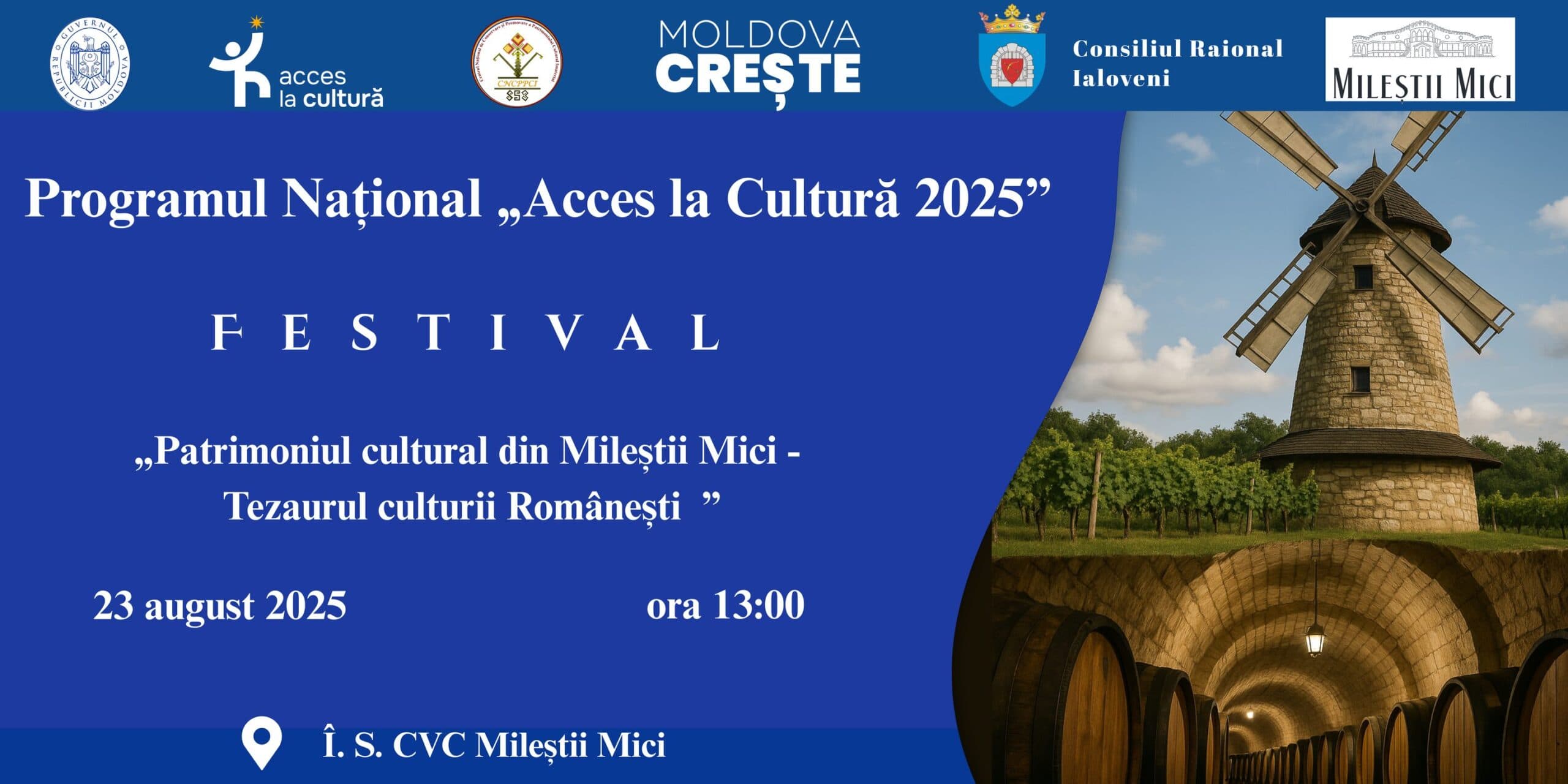 Festivalul „Patrimoniul cultural Mileștii Mici” și-a deschis porțile publicului