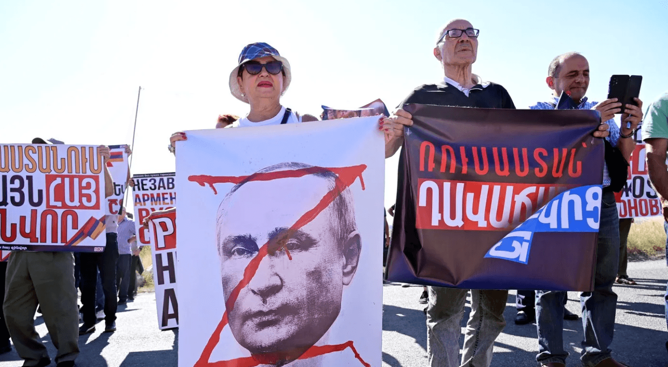Protest împotriva unei baze militare a Rusiei din Armenia. „Puneți capăt ocupației rusești”