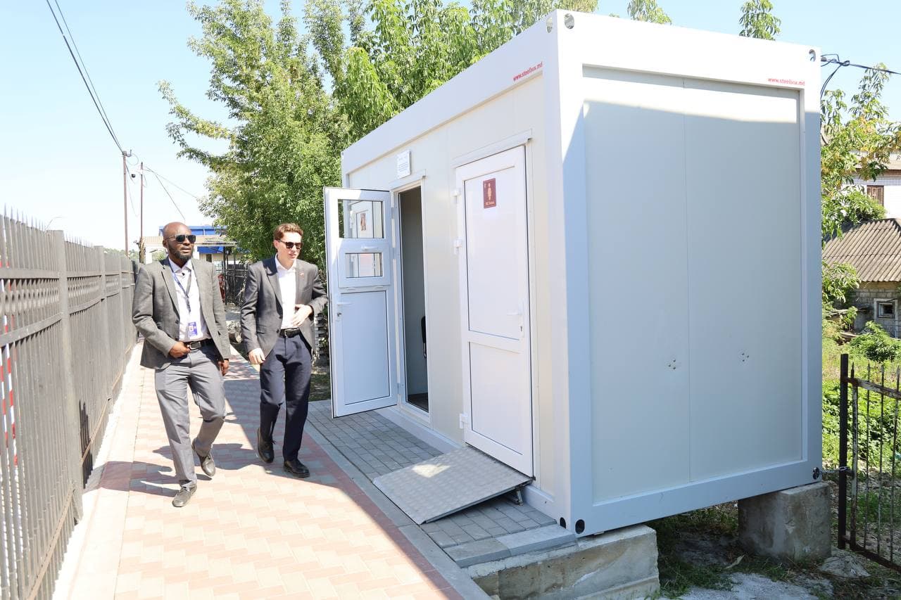 Renovări la punctul de frontieră și piața din Otaci, proiect OIM