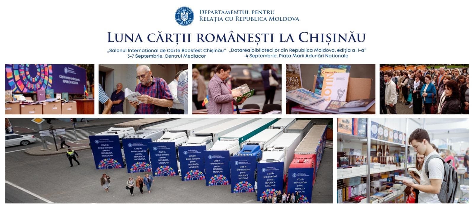 „Luna cărții românești” organizată de DRRM: târgul internațional Bookfest și o amplă donație pentru bibliotecile din R. Moldova