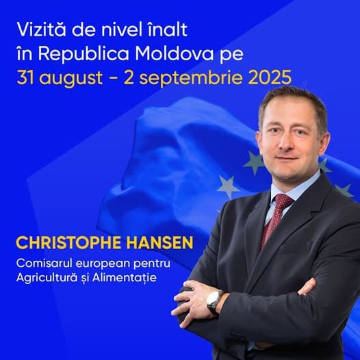 Comisarul european pentru Agricultură, în vizită în Republica Moldova. Întâlniri cu agricultorii și președintele Maia Sandu
