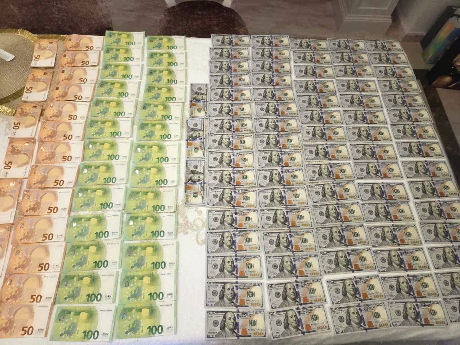 FOTO // Detalii despre perchezițiile CNA la membrii grupării „ȘOR”. Circa 3 milioane lei, ridicate