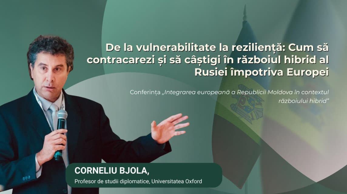LIVE // Conferința „De la vulnerabilitate la reziliență: Cum sa contracarezi și să câștigi în războiul hibrid al Rusiei împotriva Europei”, organizată la USM