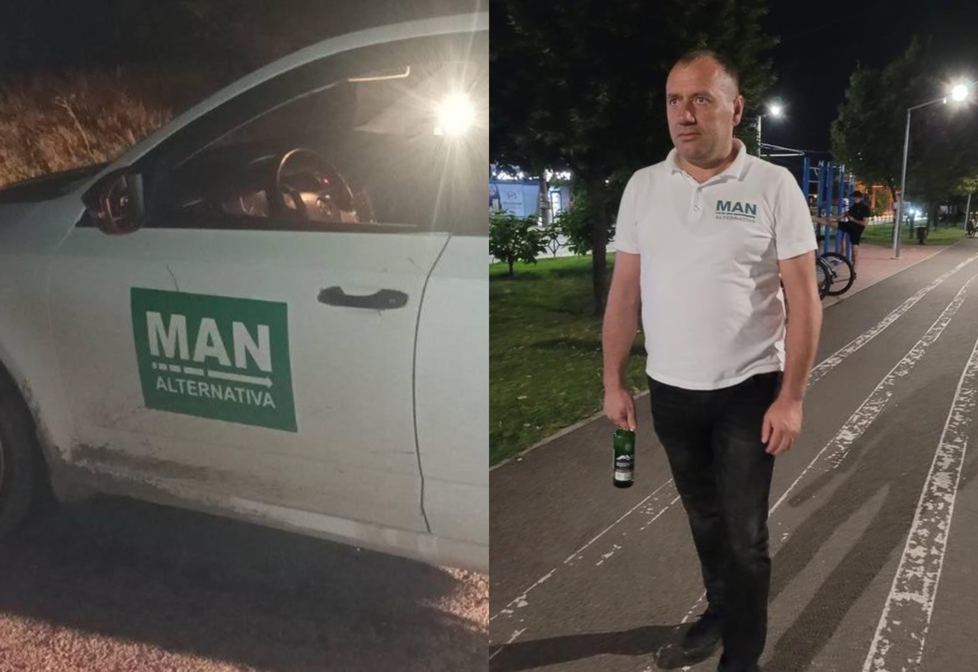FOTO, VIDEO // ”Alternativa” lui Ceban: Fost polițist de frontieră demis pentru corupție și prins beat la volan, unul dintre cei mai vocali membri MAN