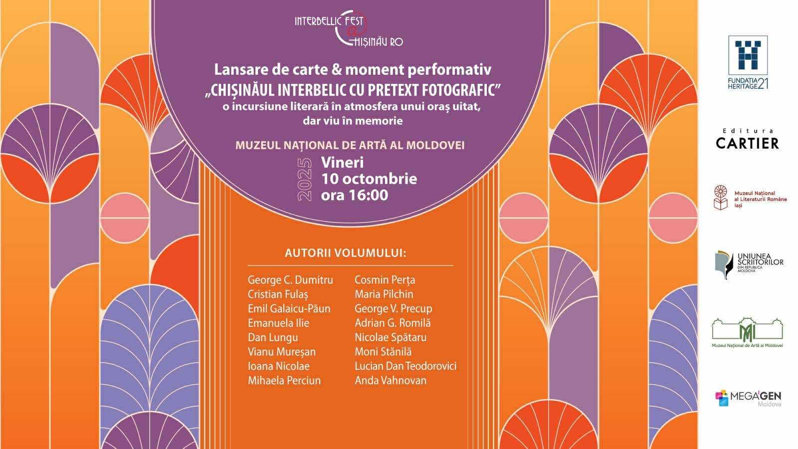 Volumul „Chișinăul interbelic cu pretext fotografic”, dedicat capitalei R. Moldova, va fi lansat la Muzeul Național de Artă