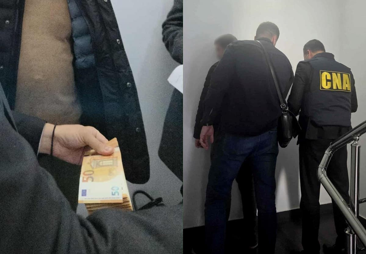 Prins în flagrant în timp ce lua mită. Un bărbat din Chișinău, reținut pentru trafic de influență