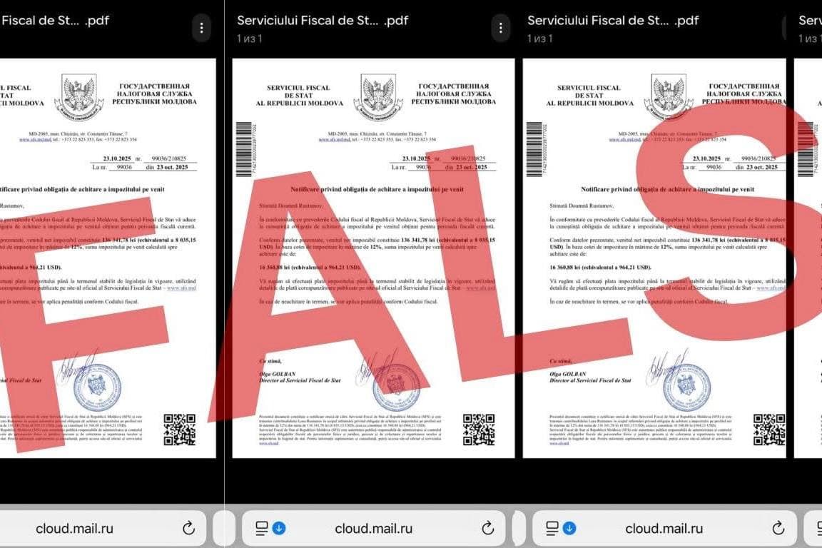 Fiscul avertizează: mesaje false circulă cu numele directoarei și coduri inventate