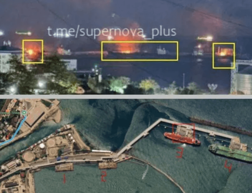 Terminal petrolier al gigantului rus Rosneft, în flăcări, după o lovitură ucraineană
