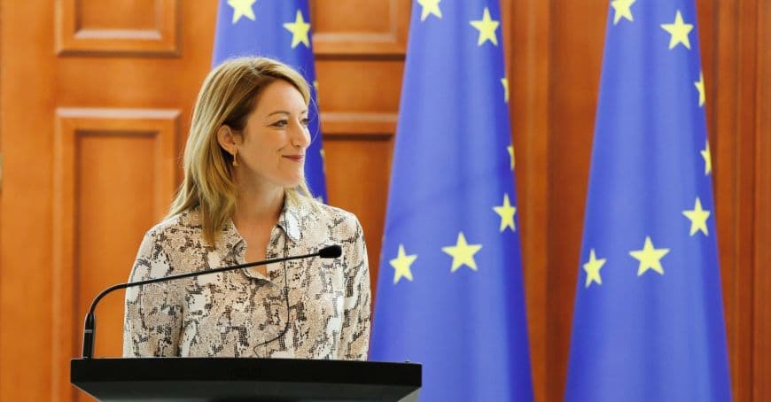 Președintele Parlamentului European, Roberta Metsola, va susține un discurs la ședința solemnă a Legislativului de la Chișinău