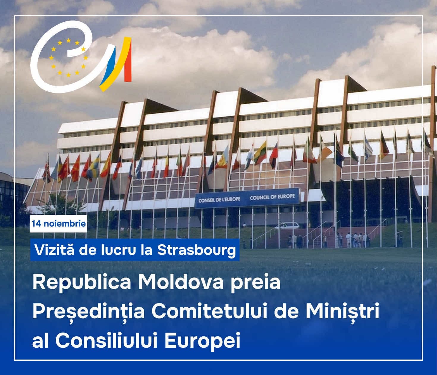 R. Moldova preia Președinția Comitetului de Miniștri al Consiliului Europei. Mihai Popșoi pleacă la Strasbourg, unde va prezida reuniunea
