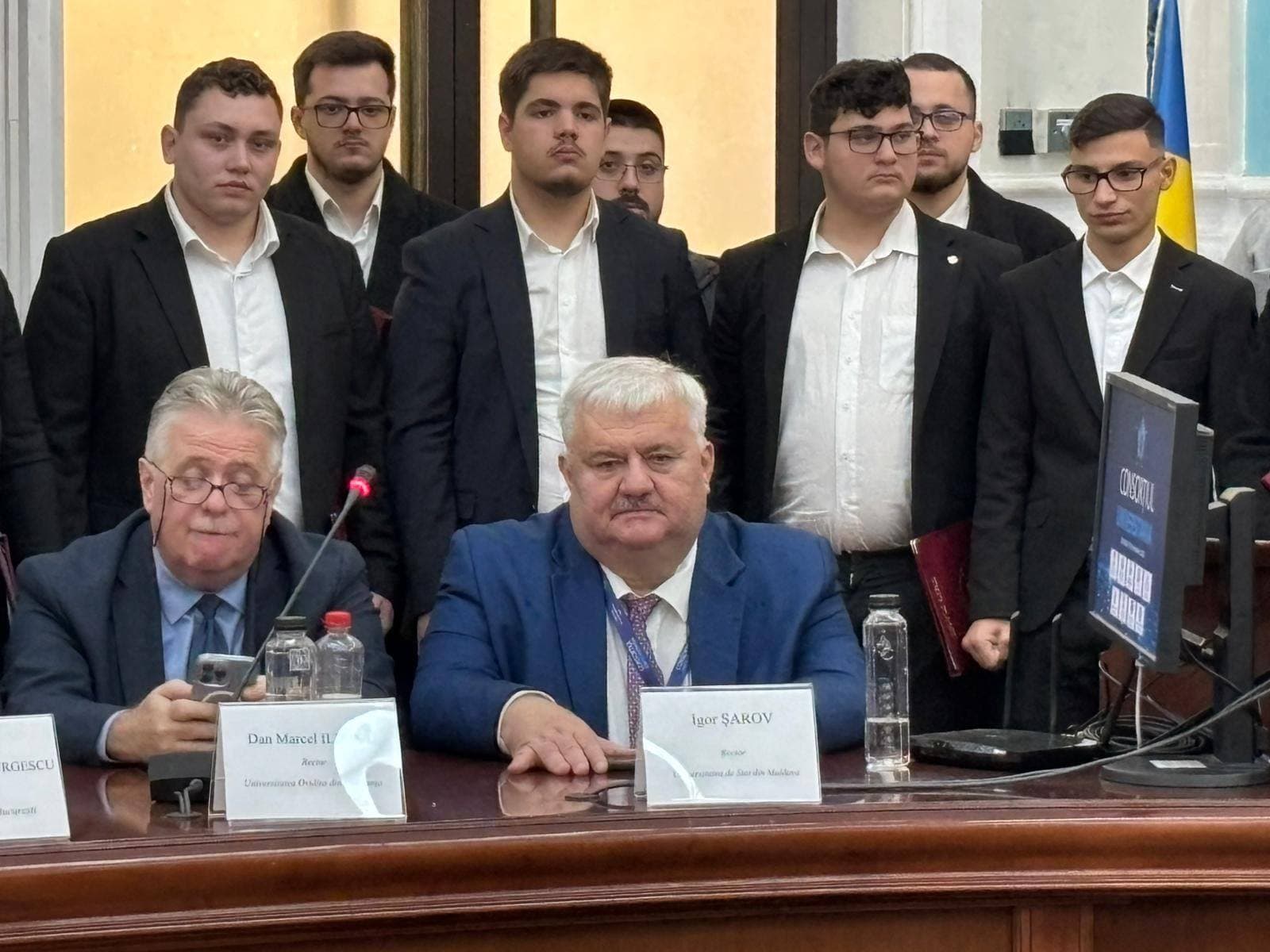 FOTO // Rectorul USM, Igor Șarov, participă la Reuniunea Consorțiului „Universitaria”, organizată la Universitatea din Craiova