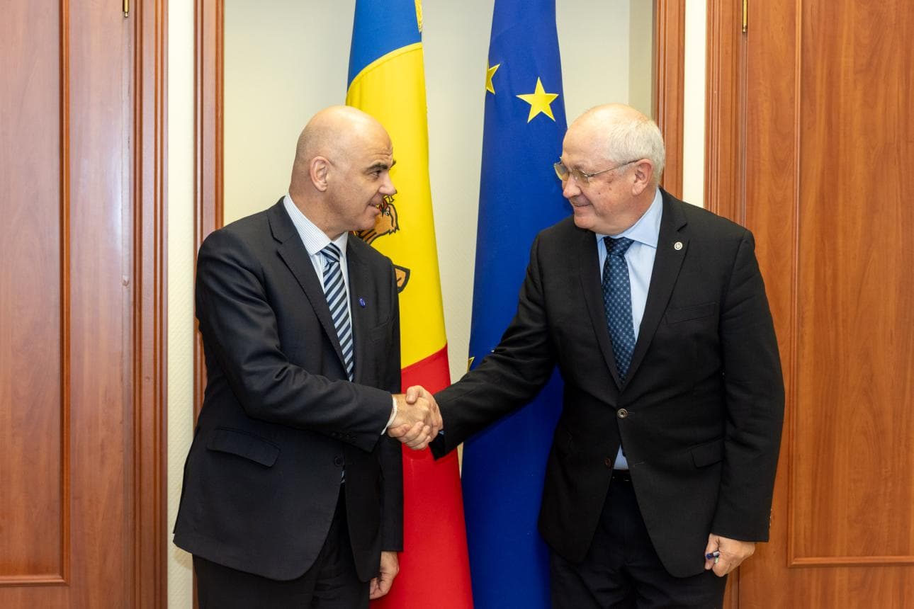 Alain Berset, la întrevederea cu Alexandru Munteanu: Președinția Moldovei la Consiliul Europei poate consolida democrația UE