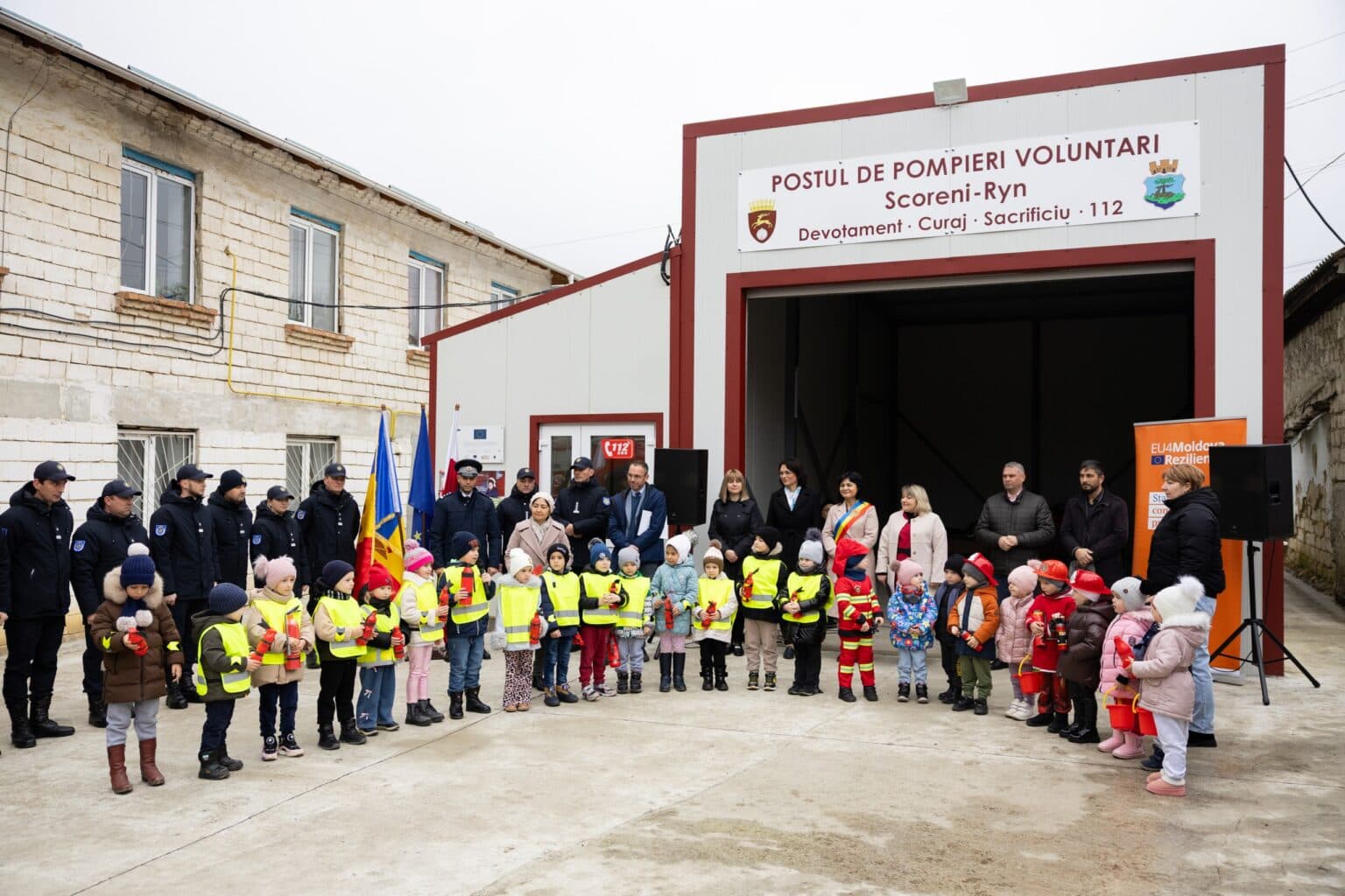 Post de pompieri și voluntari, renovat la Scoreni cu finanțare UE