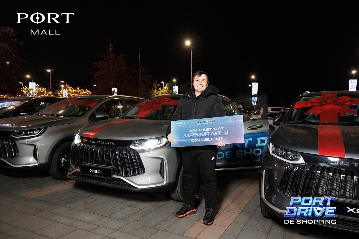 PORT Drive de Shopping: Mașina cu numărul 3 și-a găsit norocosul la PORT MALL!