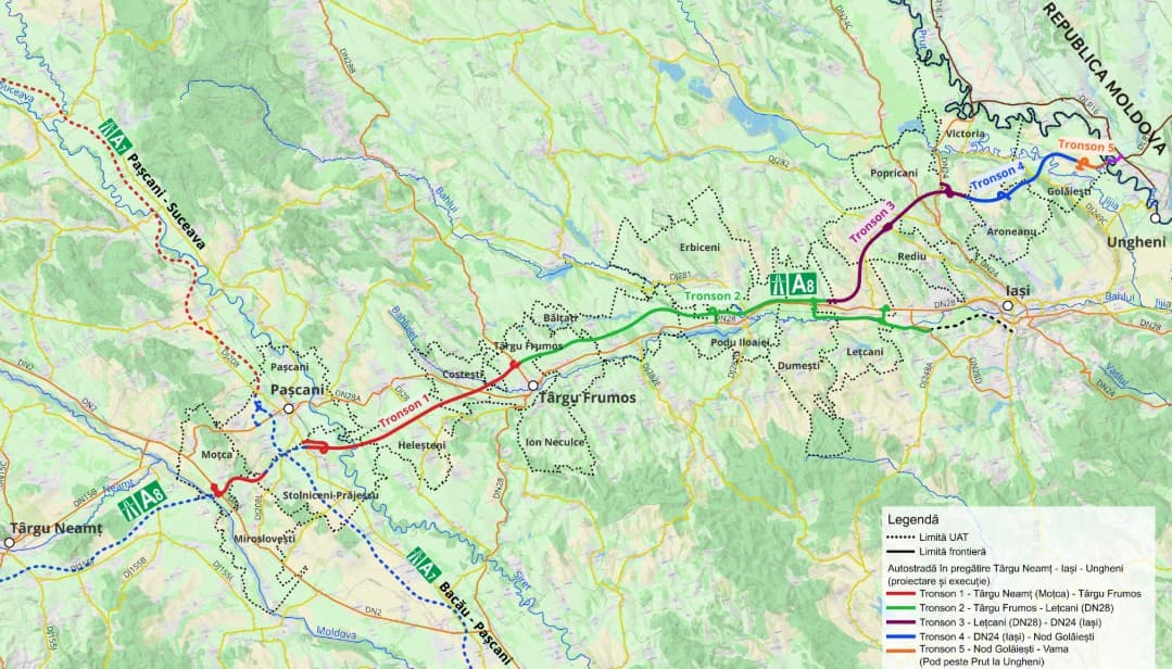 România va construi, practic, primii kilometri de autostradă din Republica Moldova. Ultimul tronson al Autostrăzii Unirii a fost scos la licitație
