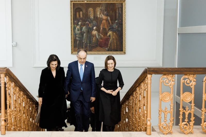 Maia Sandu a participat la concertul organizat cu ocazia vizitei oficiale a președintelui Albaniei la Chișinău
