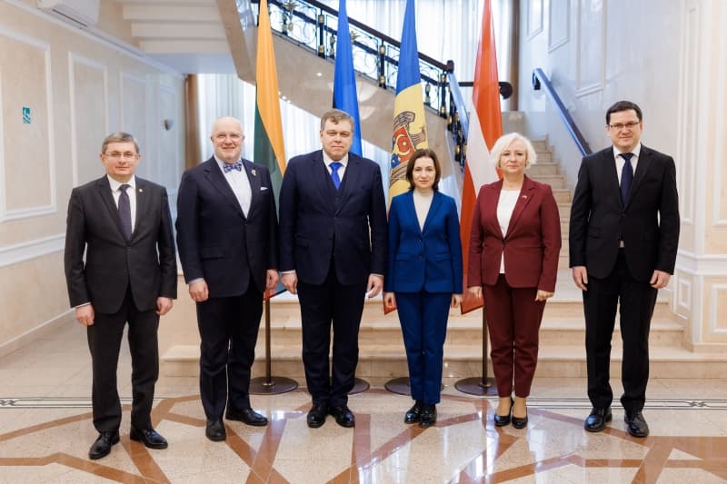 Maia Sandu s-a întâlnit cu liderii legislativelor statelor baltice. Subiectul central - aderarea R. Moldova la UE