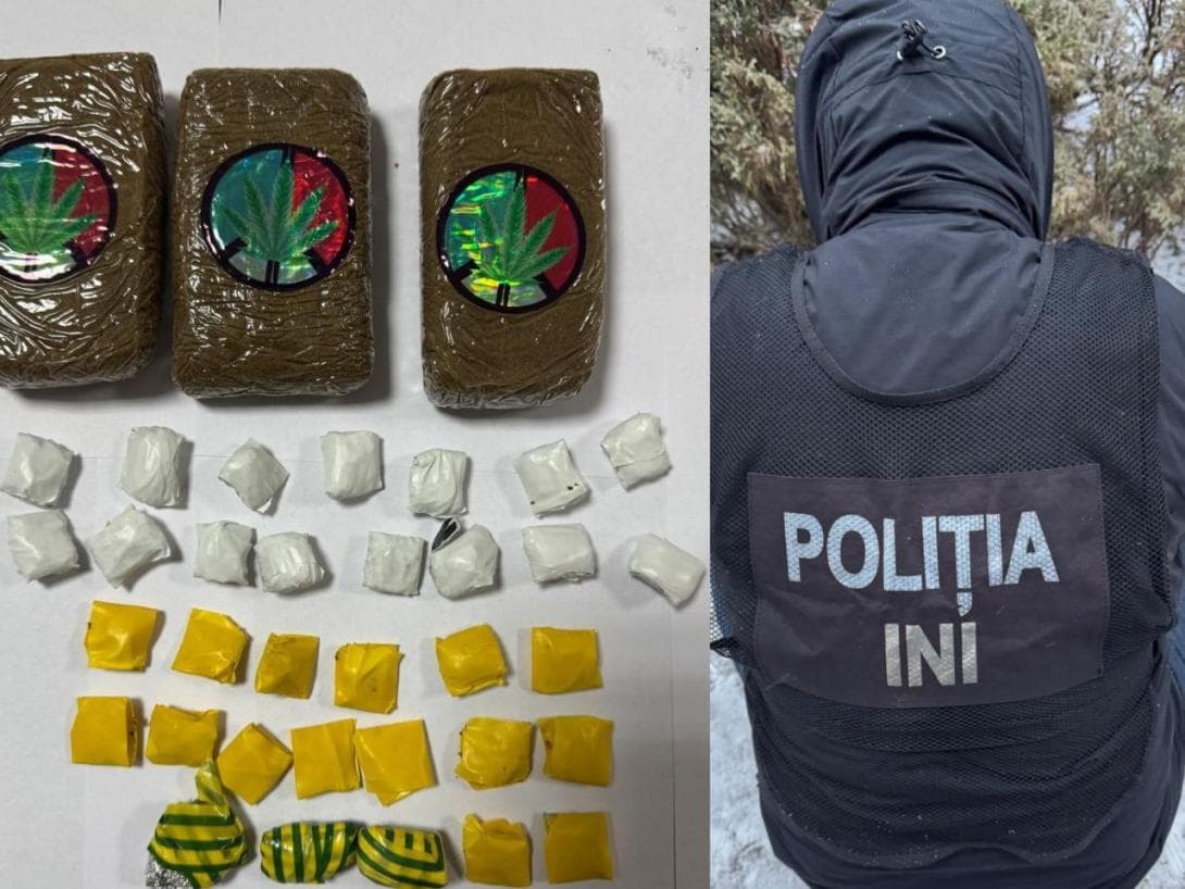VIDEO // Patru tineri, reținuți la Bălți cu aproape un kilogram de droguri