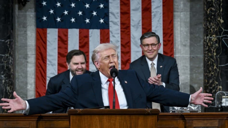 AFP // Donald Trump a avut un lung exercițiu de autosatisfacție în discursul său din fața Congresului