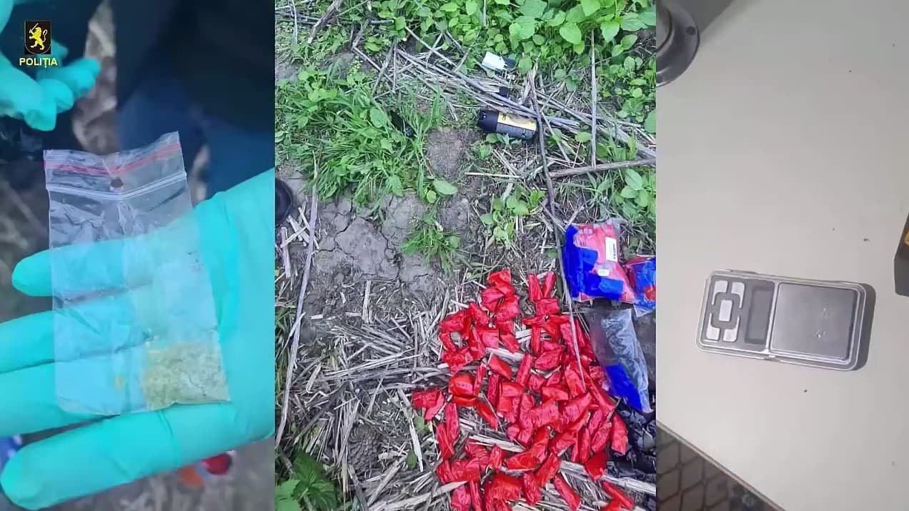 VIDEO // Doi minori, prinși cu jumătate de kilogram de droguri