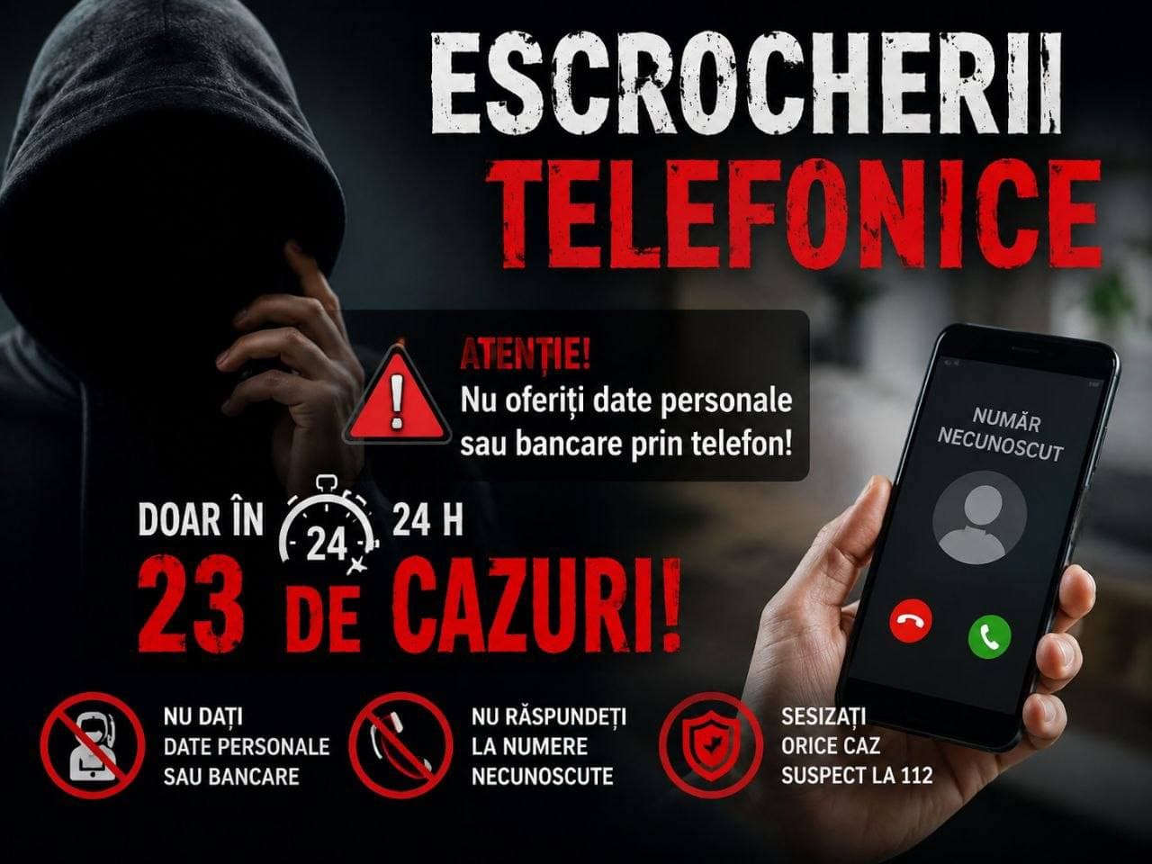 23 de cazuri de escrocherie, înregistrate în ultimele 24 de ore. Prejudicii de peste 3,7 milioane de lei