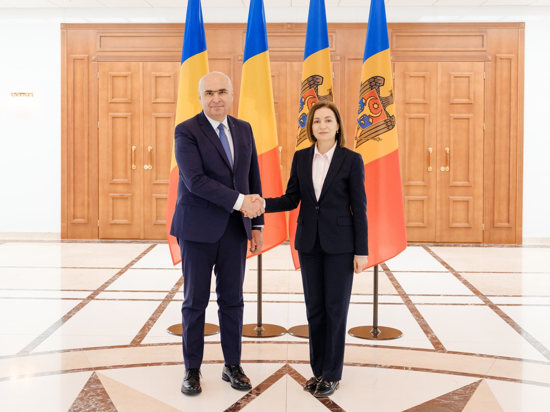 Maia Sandu, după întrevederea cu Ilie Bolojan: Ne dorim să trăim în siguranță, fără explozii, fără drone și fără teamă