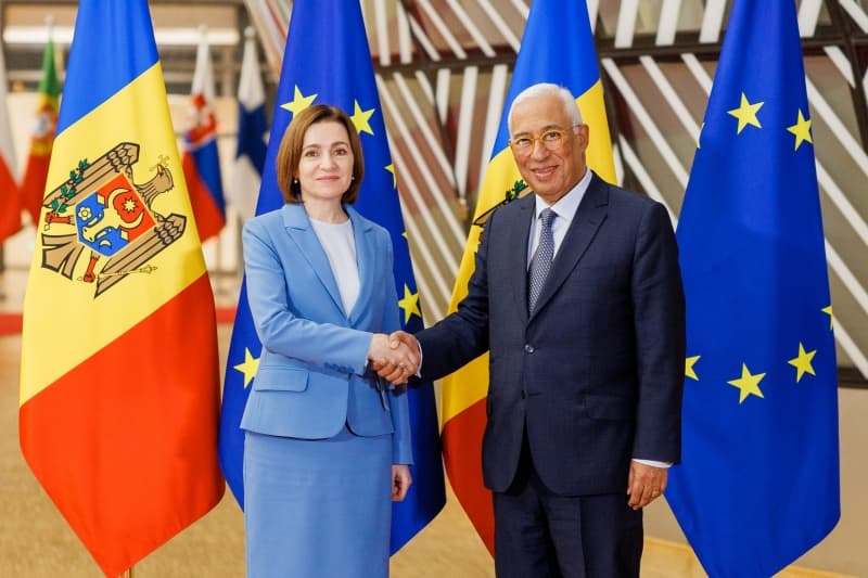 Maia Sandu, discuție cu Antonio Costa. A fost salutată decizia privind deschiderea primului grup de capitole de negociere