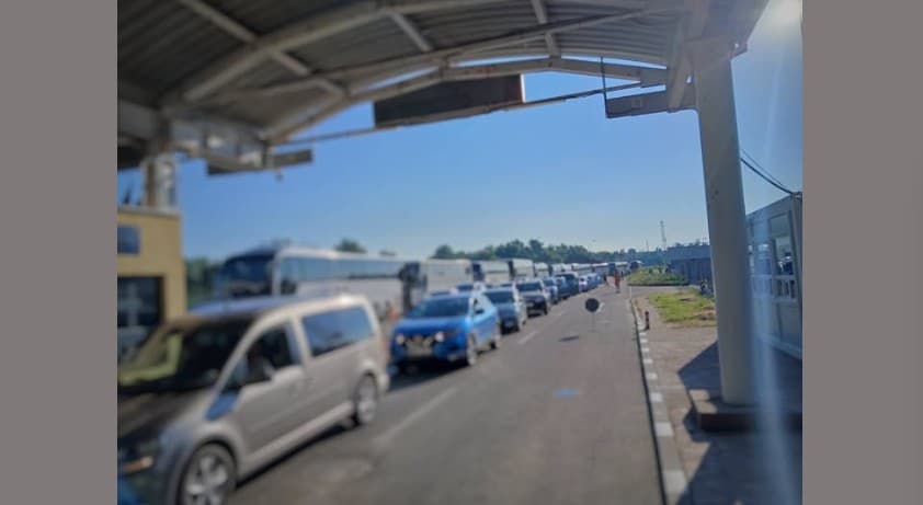 Atenție, călători! Trafic intens la punctul de frontieră Giurgiulești-Galați, pe sensul de ieșire din R. Moldova