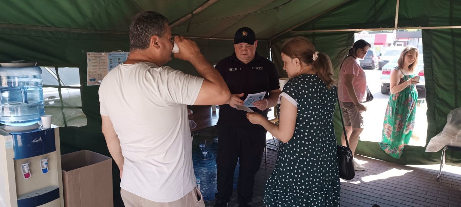 Peste 3500 de persoane au primit asistență în corturile anticaniculă ale IGSU
