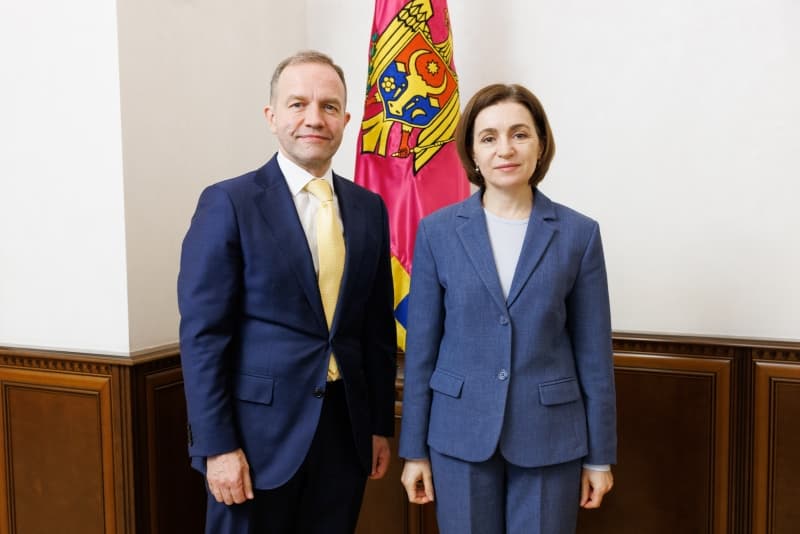 Maia Sandu, întrevedere de rămas-bun cu șeful Oficiului Consiliului Europei la Chișinău
