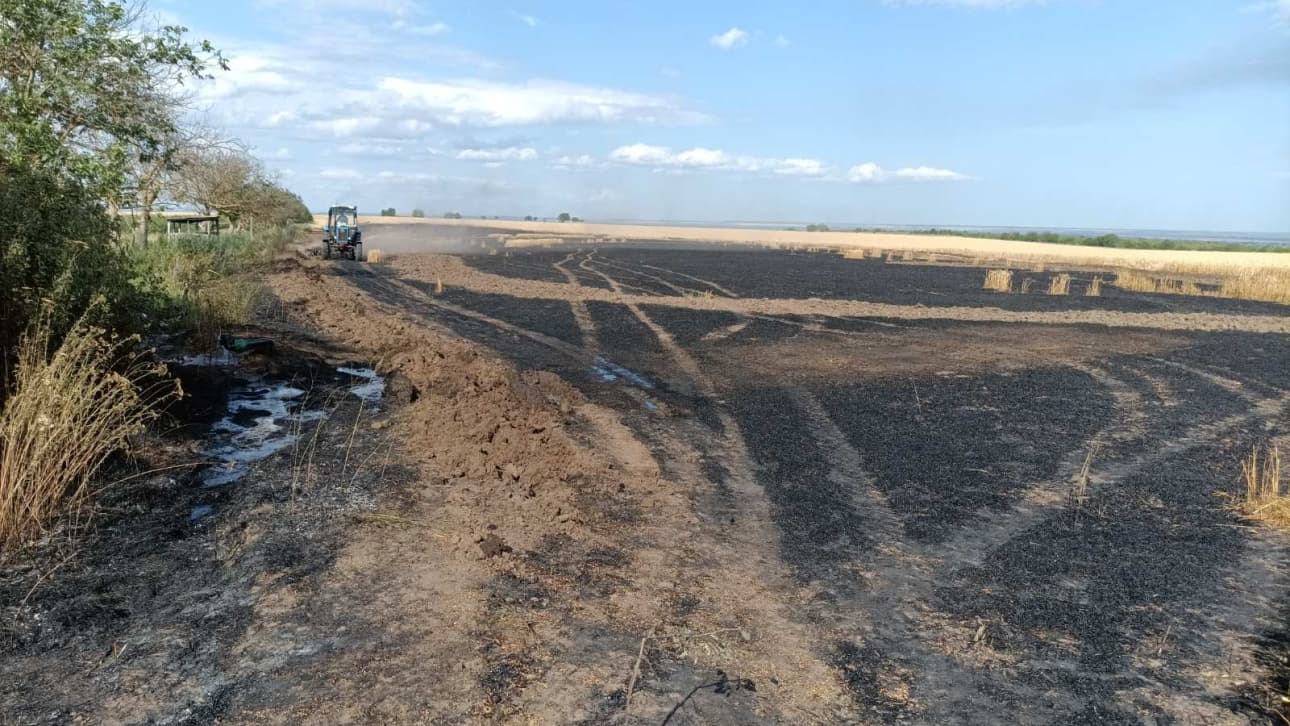 Un incendiu a distrus șapte hectare de grâu la Ștefan Vodă. Pompierii au reușit să salveze alte 39 de hectare