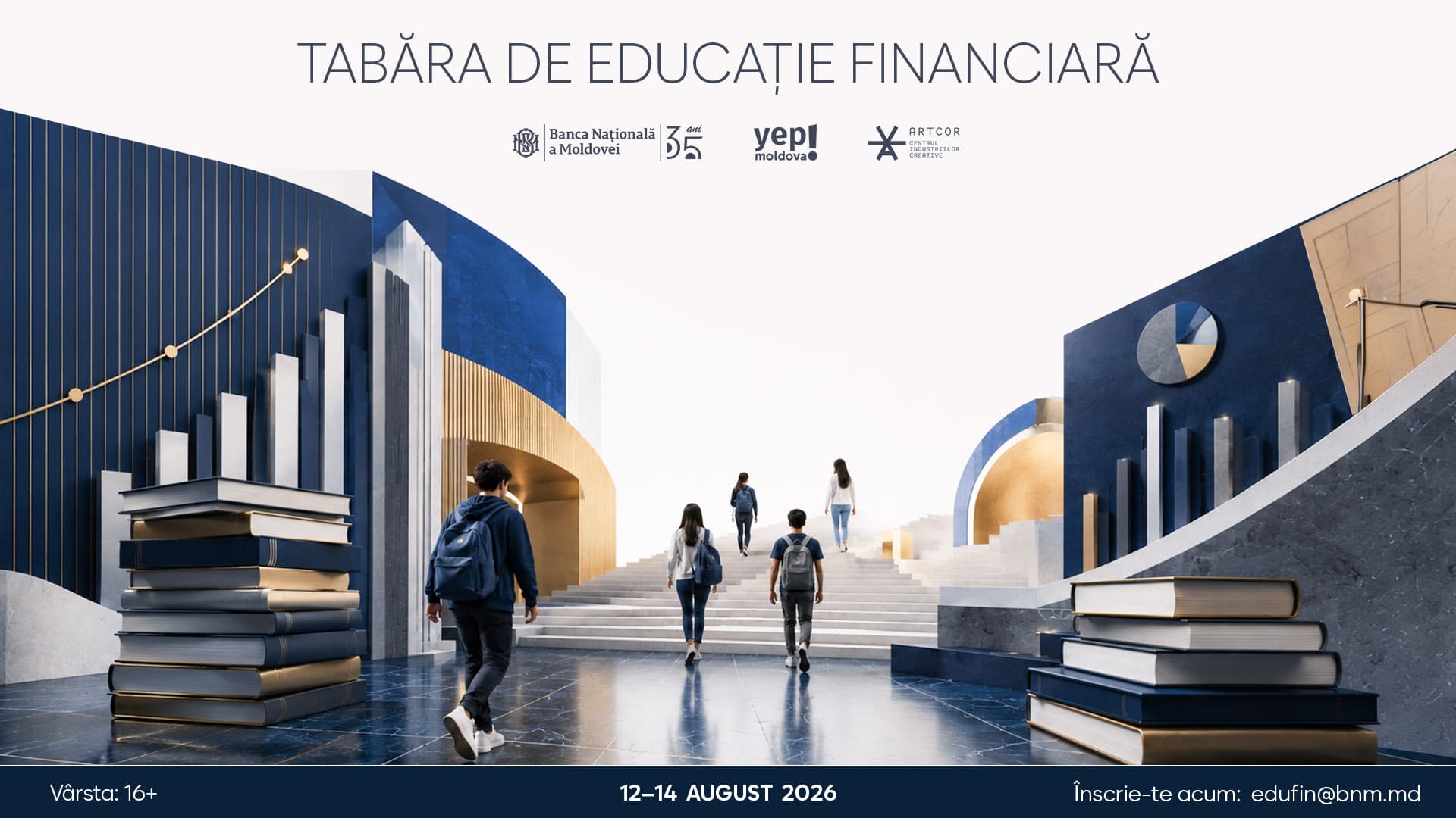 Tinerii sunt invitați la o nouă ediție a Taberei „Sensul banilor” organizată de BNM