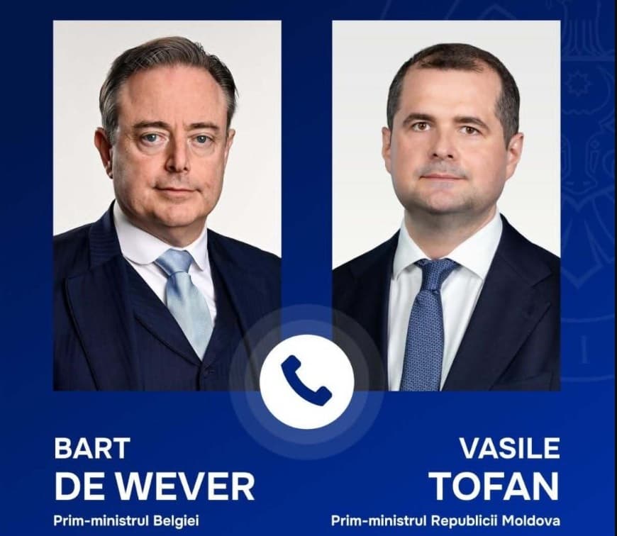 Vasile Tofan, discuții la telefon cu prim-ministrul Belgiei despre deschiderea tuturor clusterelor de negocieri între R. Moldova și UE