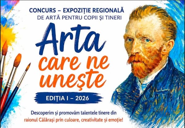„Arta care ne unește” // Copiii și tinerii din Călărași își expun creațiile și luptă pentru premii, într-un concurs susținut de ICR