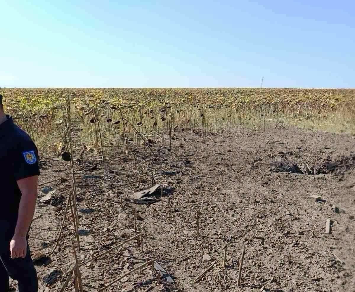 MAI: O nouă dronă a explodat pe teritoriul Republicii Moldova, la un kilometru de frontiera cu Ucraina