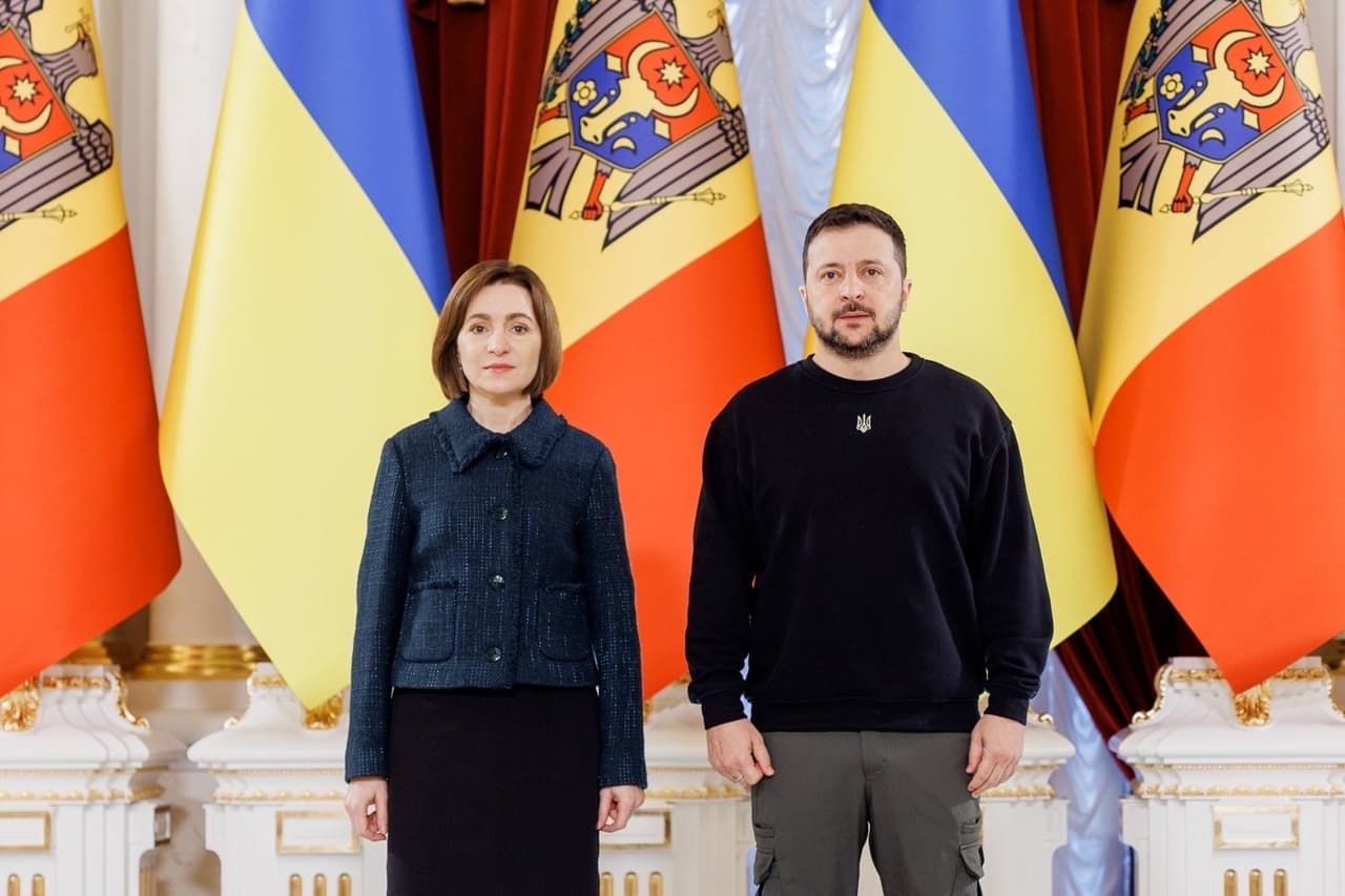 VIDEO // Maia Sandu, la Kiev de Ziua Independenței Ucrainei. Îl va decora pe Volodimir Zelenski cu Ordinul Republicii