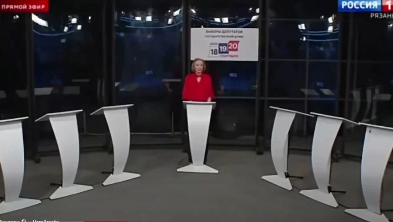 Dezbateri la care nu a venit nimeni. Cum arată emisiunile electorale în Rusia lui Putin